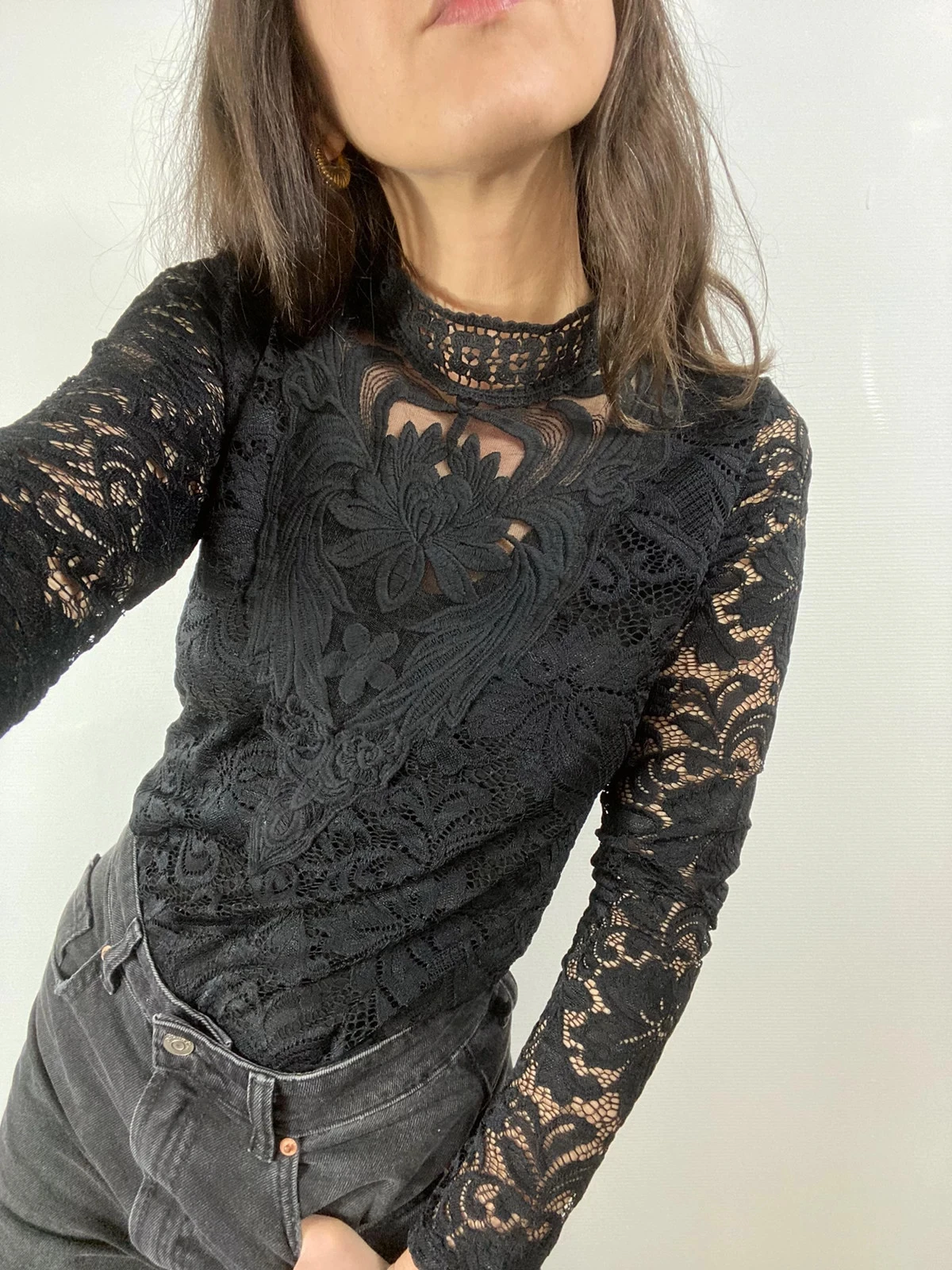 Top vintage com bordado da noire – photo 9